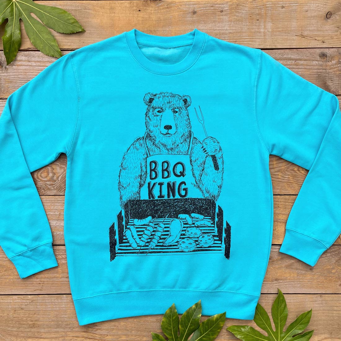 BEAR BBQ KING BLUE JUMPER