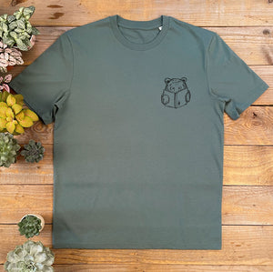 BEAR READING BOOK TSHIRT