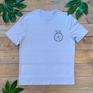 BEAR AND BIKE WHEEL PRINT TEE