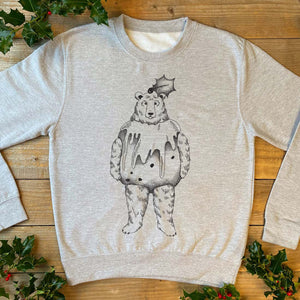 Christmas Pudding Bear Jumper