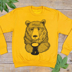 CUPPA BEAR MUSTARD JUMPER