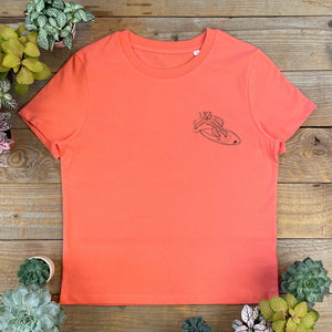 BEAR SURFING ORANGE TEE