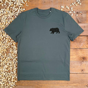 WALKING BEAR POCKET PRINT TSHIRT