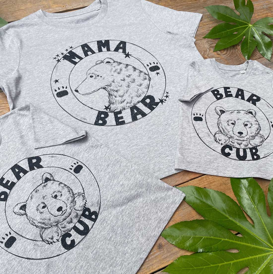 family bear tshirt set