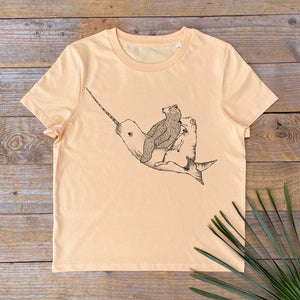 NARWHAL, BEAR AND DINOSAUR TSHIRT