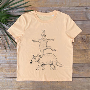 BEAR AND TRICERATOPS TSHIRT