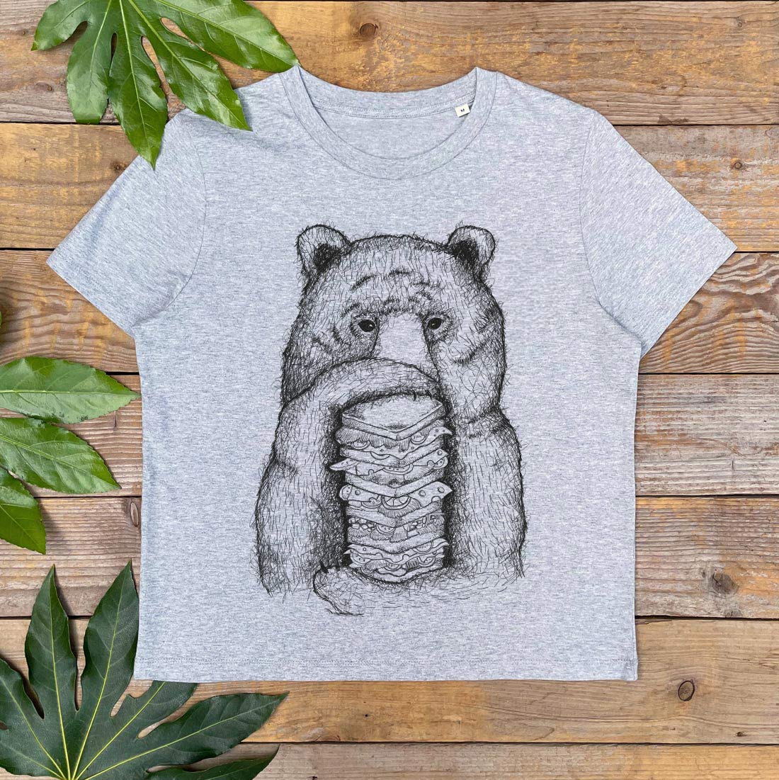 'Bear and Sandwich' Women's T-Shirt