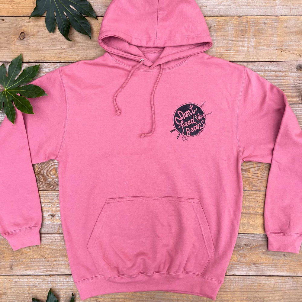 pinkish red hoodies with logo
