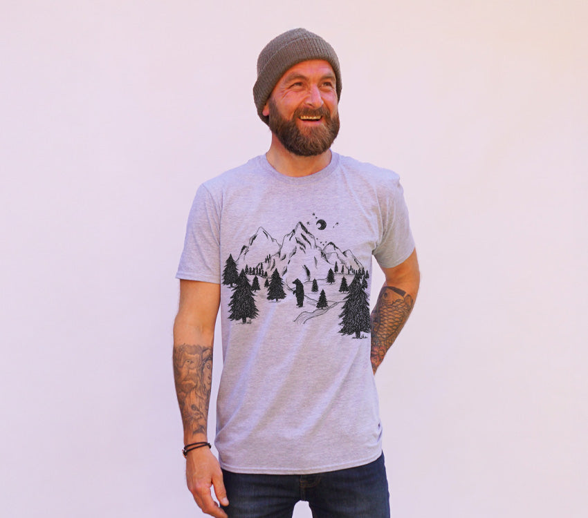 Adventure Bear T-Shirt Grey 
