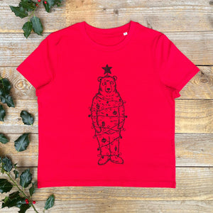 'Christmas Tree Bear' - Women's T-Shirt