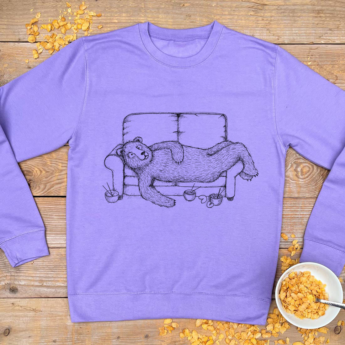 BEAR ONA SOFA PURPLE JUMPER