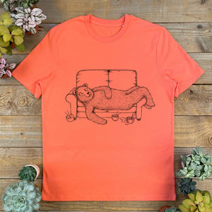 BEAR LAYING ON SOFA TSHIRT