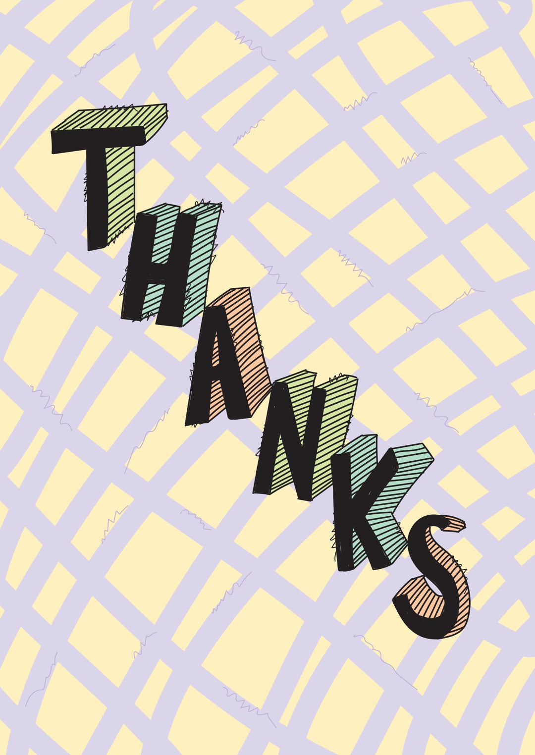 THANKS CARD (blank inside)