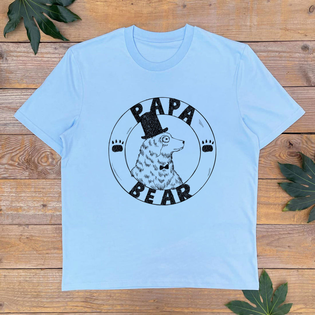 blue mens papa bear tee