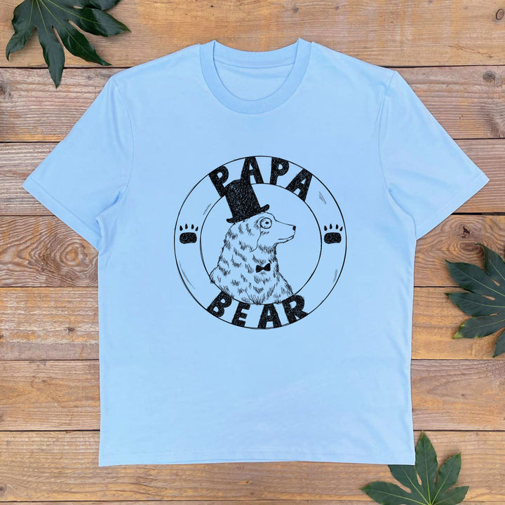 blue mens papa bear tee