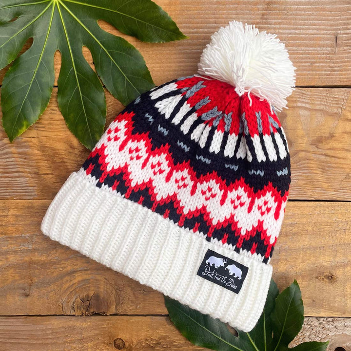 Retro Knit Bear Hat - Baked Alaska
