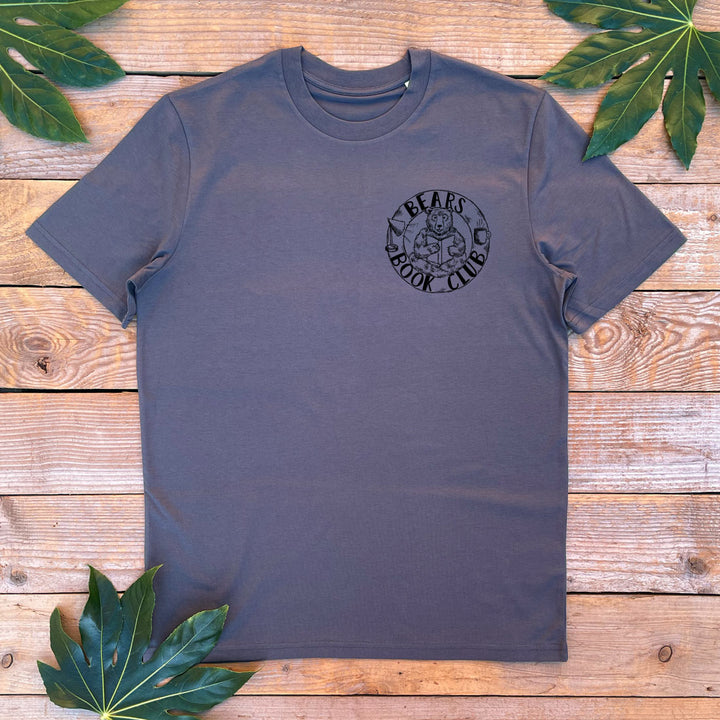 mens charcol grey tshirt with bear design