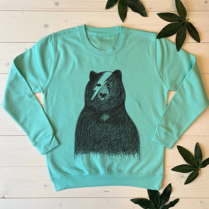 bowie bear kids jumper