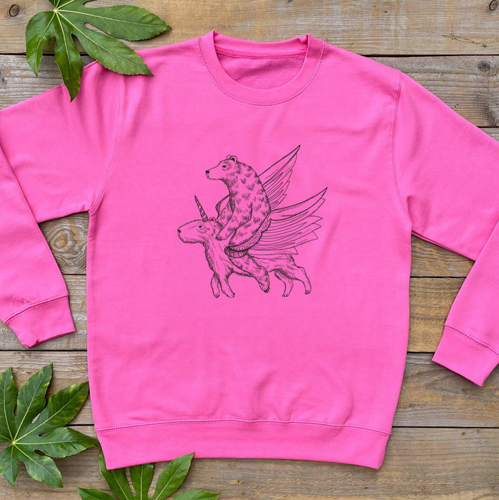 capybara unicorn jumper pink