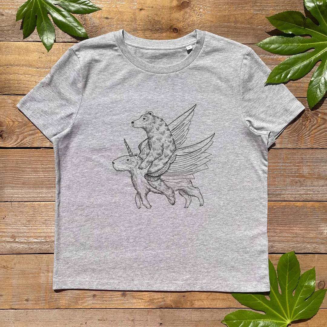capybara and bear womens tee