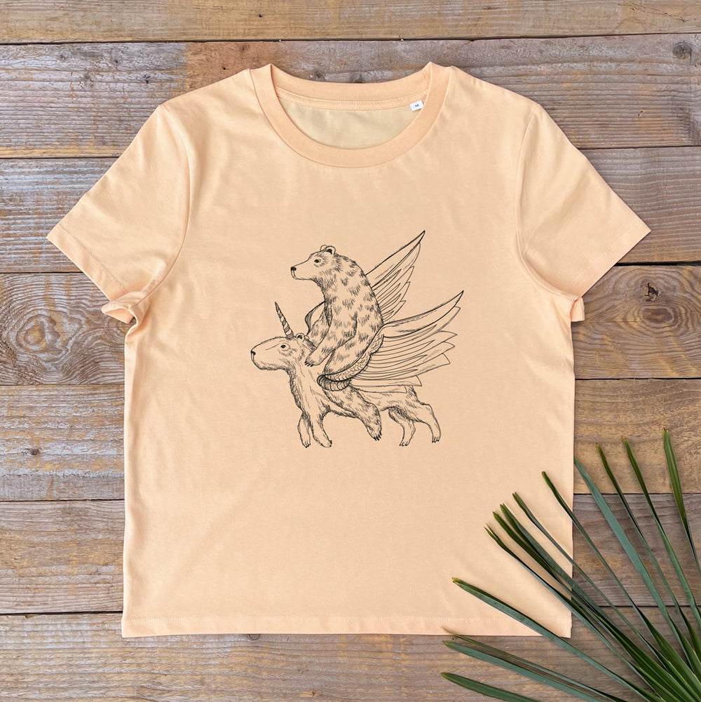 capybara and bear womens tee
