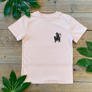 cat and bear kids tshirt