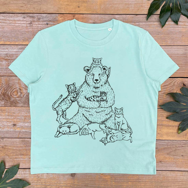 Crazy Cat Bear Women's T-Shirt