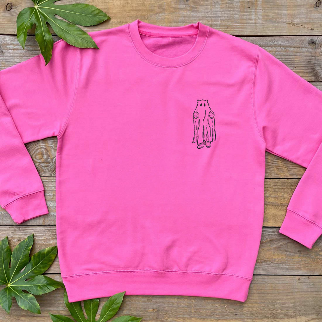 Ghost Bear Pink Jumper