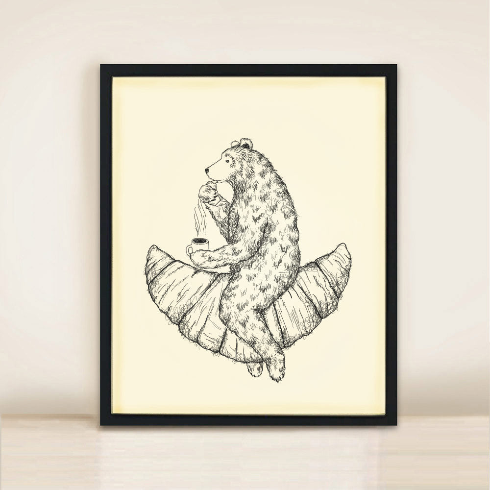Time for Croissants - Poster Print A3