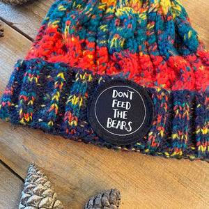 Don't Feed The Bears Bobble Hat - Fireworks