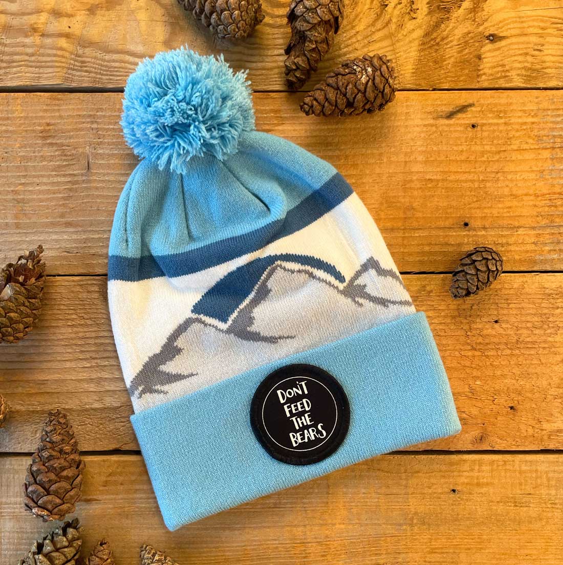 mountain blue beanie
