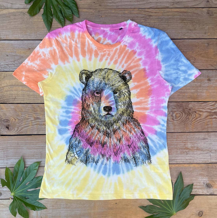 tie dye bear tshirt