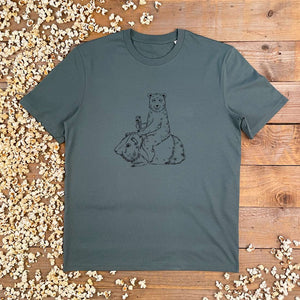 guinea pig and bear tee