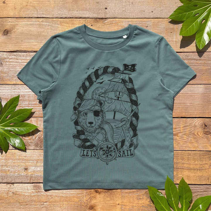pirate bear womens tee