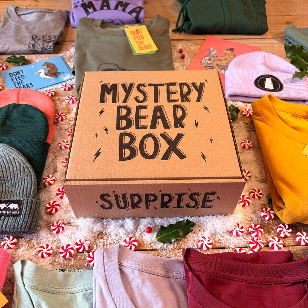 A cardboard box labeled &