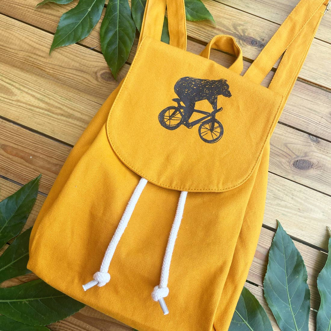 Bear & Bicycle - Small BackPack