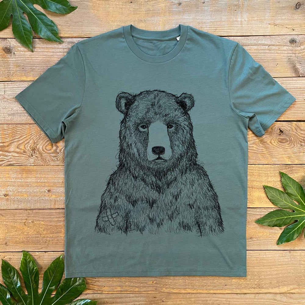 grizzly bear mens tshirt