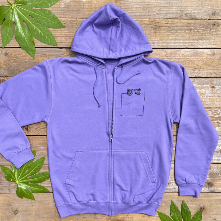 'Pocket Bear' Zip Up Hoodie