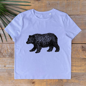 BEAR WALKING TSHIRT PRINT