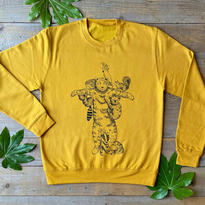 climbing frame bear mustard jumper