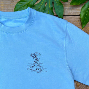 bear island sky blue jumper