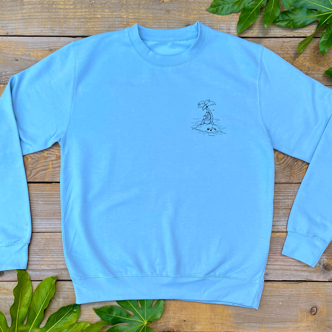 bear island sky blue jumper