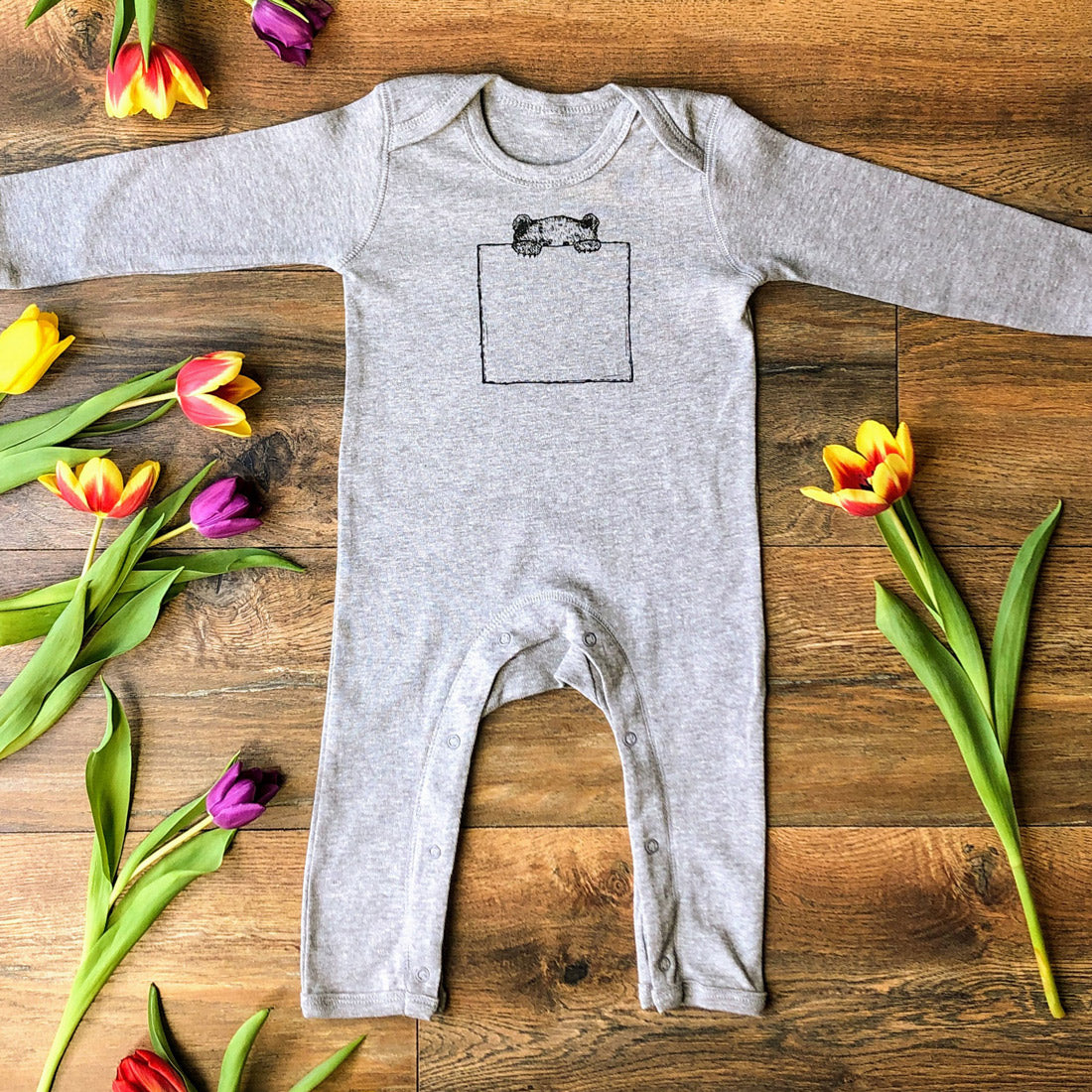 Pocket Bear Baby Grow