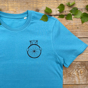 'Cycling Bear' T-Shirt FRONT AND BACK PRINT