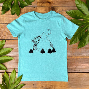 Peekaboo Mountain Bear Kids T-Shirt