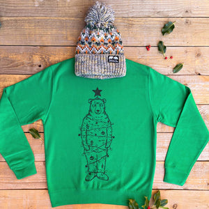 bear jumper mens green